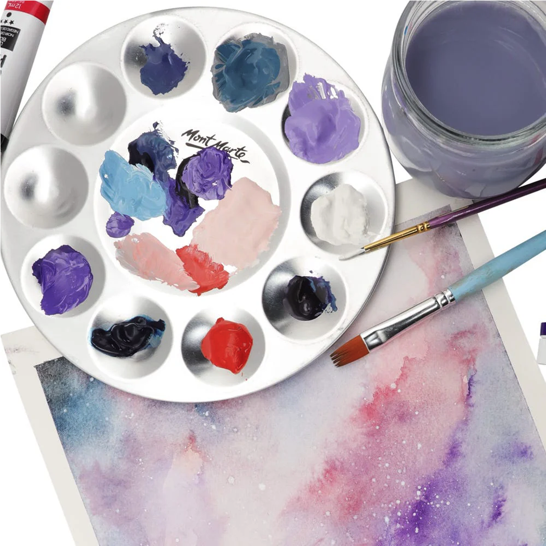Mont Marte - Signature Aluminium Round Palette 10 Well