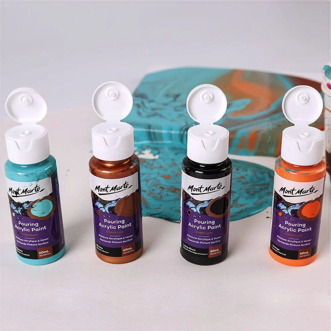 Mont Marte POURING ACRYLIC 4X60ML SYMPHONY