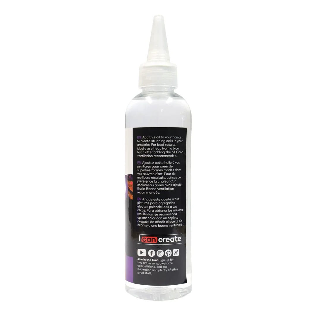 Mont Marte Premium Silicone Oil 6oz (180ml) for Acrylic Pouring Paint Cells and Fluid Art.