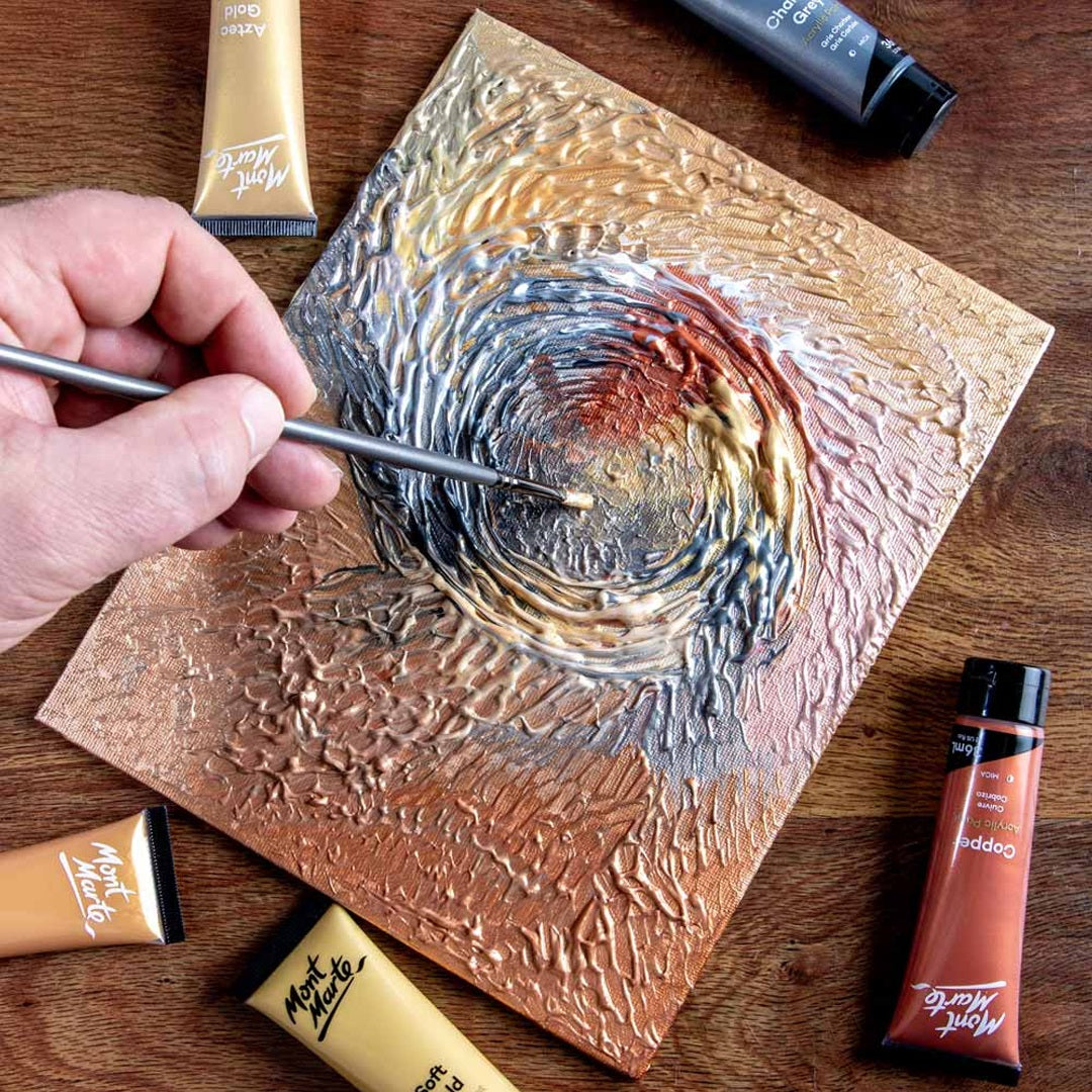 Mont Marte Gold Paint Series Set 12pc x 36ml