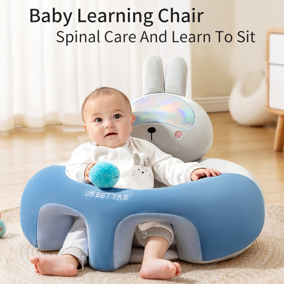 Animal shaped cute infant support seat, soft and supportive, two sided protection area, helping babies sit up with style, baby support training seat