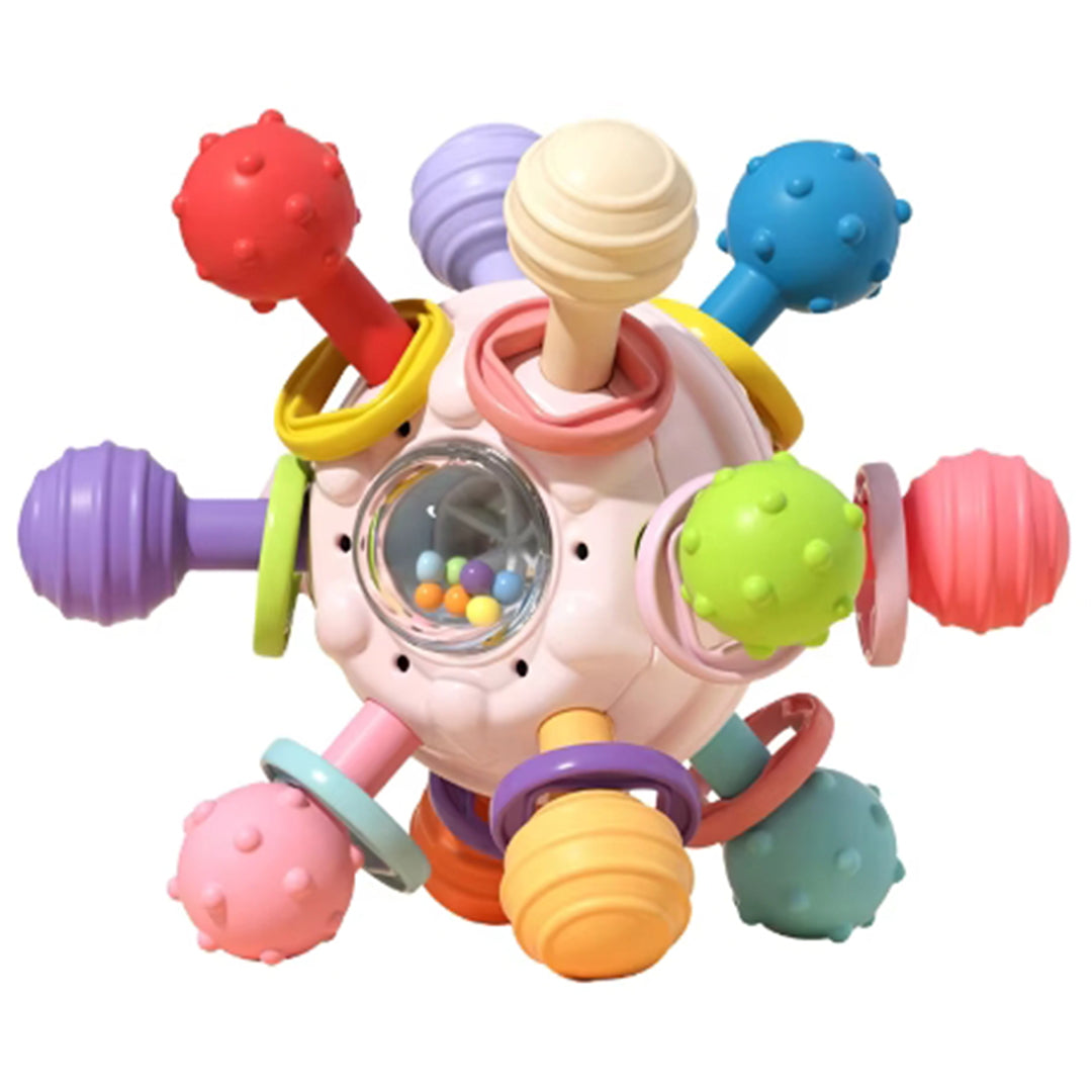 High Quality Baby Sensory Teething Toy, Food Grade Material with Rattle Sound, Newborn Teething Balls