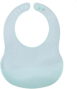 Smile shaped silicone waterproof bib, soft material and tear resistant, silicone Baby Bib, BPA Free with Food Catcher