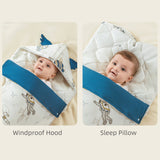 Newborn Zipper Bag, Multi-purpose Baby Quilt Sleep Bag, 100% Organic Cotton, Assorted Colours